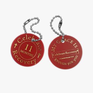 Celebrate Recovery Chip 11 Months - Maroon (Pack of 5)
