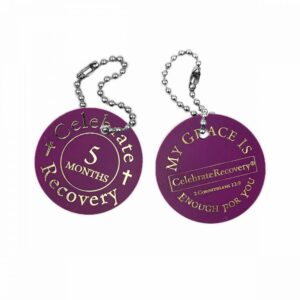 Celebrate Recovery Chip 5 Months - Purple (Pack of 5)