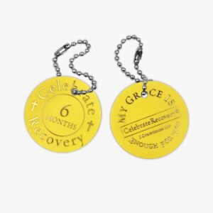 Celebrate Recovery Chip 6 Months - Yellow (Pack of 25)